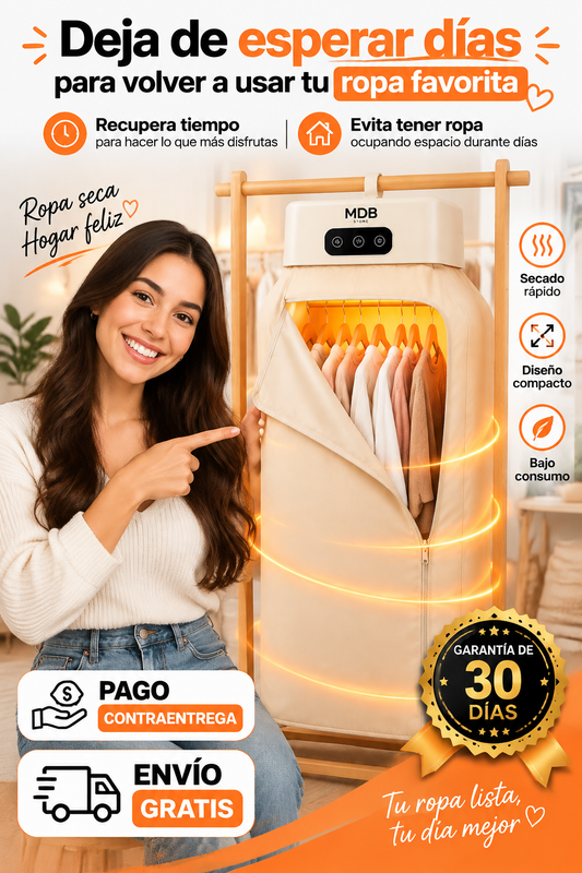 Secadora de Ropa Portátil Compacta | Secado Rápido para el Hogar