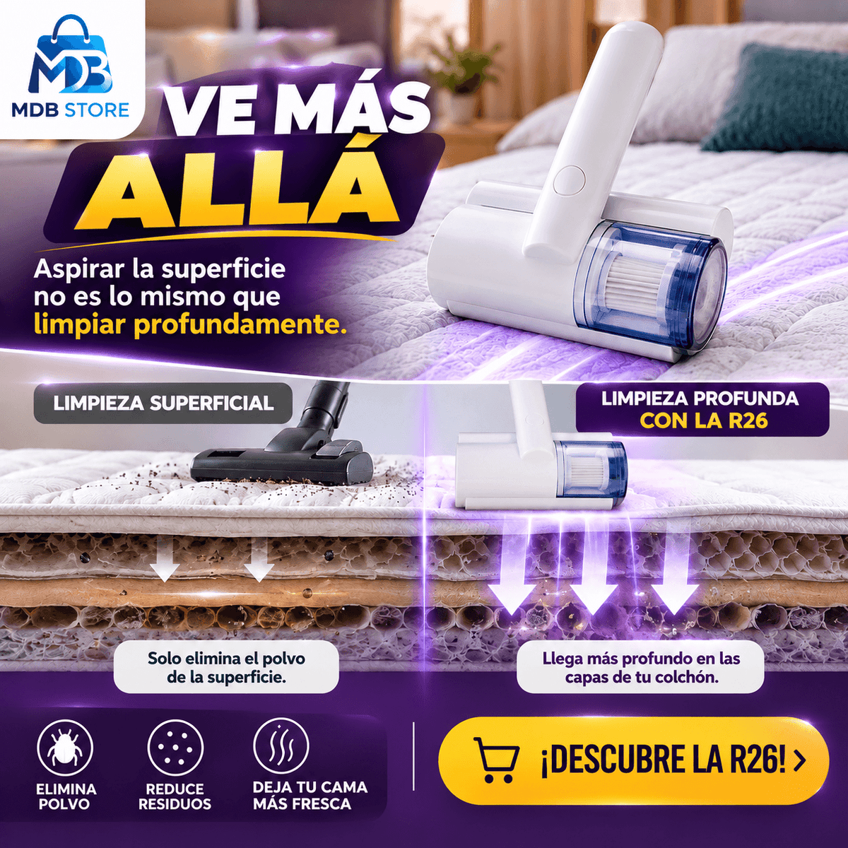 Limpieza profunda para tu colchon