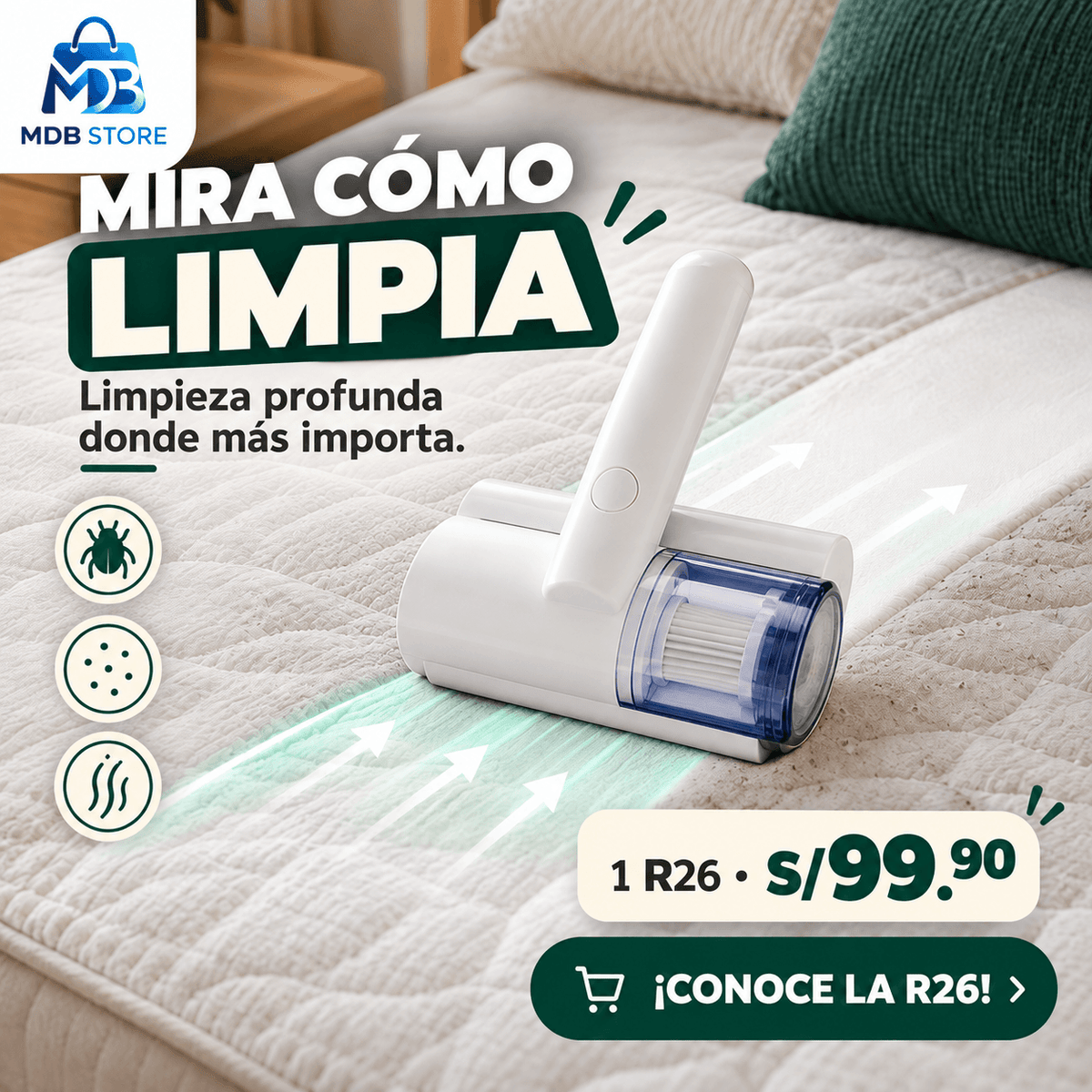 Limpieza profunda para tu colchon